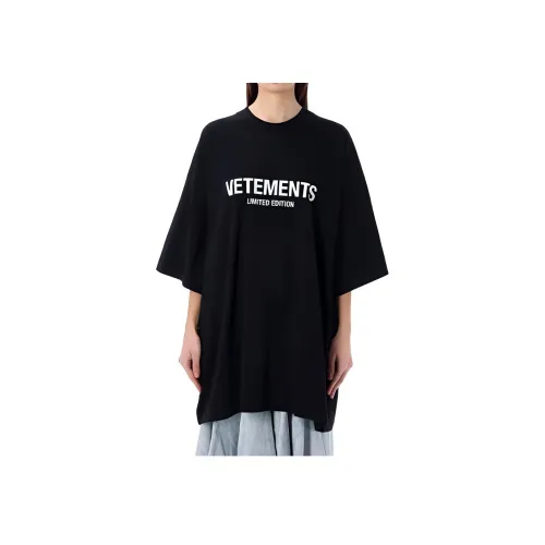 Vetements Черные Женские Футболки