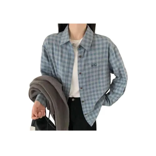 9c collective Blue Women's Shirts