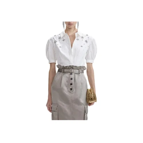 Self Portrait Рубашка Женская Чисто Белая