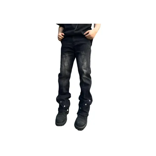 YGHOME OFFICIAL Черные Унисекс Джинсы