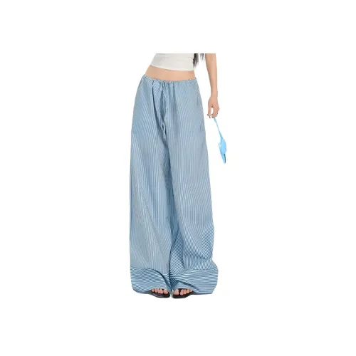 LANMOU Blue Women's Casual Pants LANMOU Синий Женские Повседневные Брюки