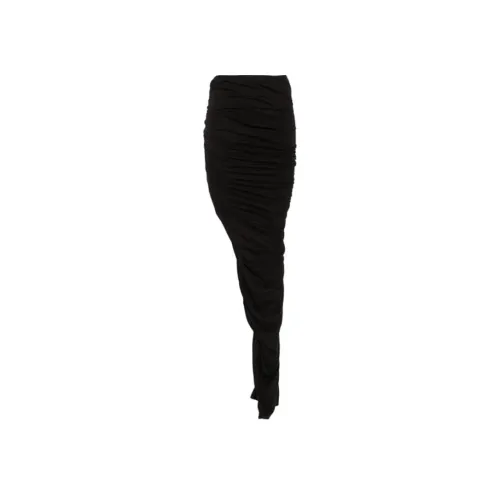 Rick Owens DRKSHDW Повседневный Длинный Юбка Женские Черный