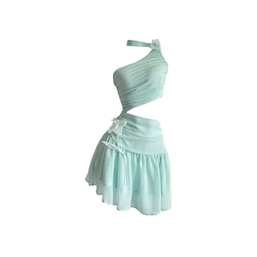 Incolore Без рукавов Платье Женское Светло-зеленое