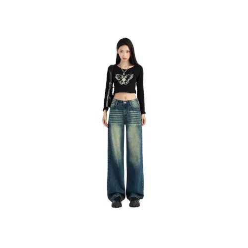 SHIJI Женские Джинсы