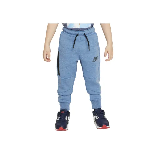 nike Вязаные тренировочные штаны Sportswear Tech Fleece синий серый для малыша