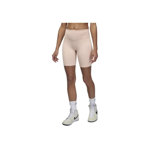 Jordan Sport С рельефом Бежево-желтые Женские Спортивные шорты
