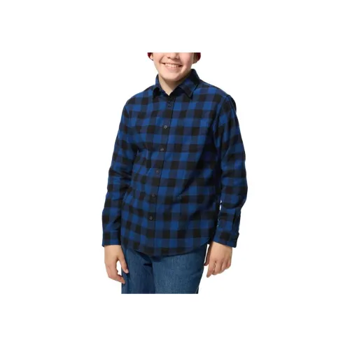 UNIQLO Морской синий Kids Повседневные рубашки