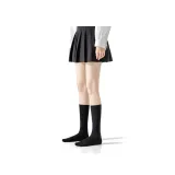 [Удлиненные носки Crew, 28 см] Черный, 1 пара