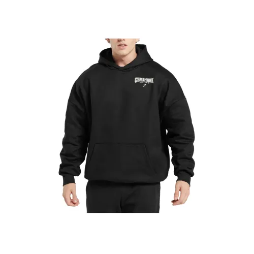 GYMSHARK Черные Мужские Свитшоты