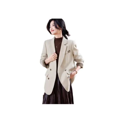 Like The Age Of Water Весна Бархат feel Куртка Slim Fit Женские Khaki