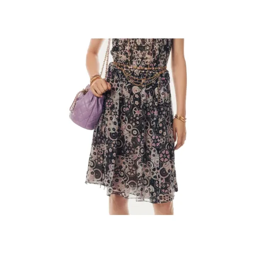 CHANEL 24 Весенний Летний Новый Приход Длинная Юбка Повседневная Женская Многоцветная