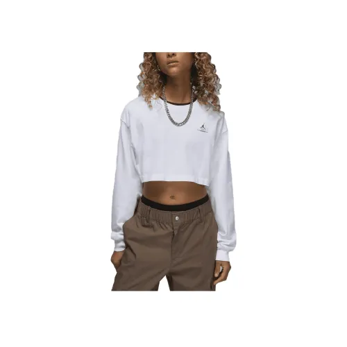 Джордан Белый Женский Короткий Топ