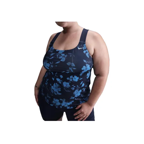 Nike SS25 Двухкомпонентный купальник женский темно-синий