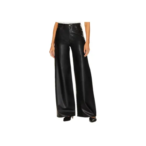 RAG BONE Кожаные брюки женские черные