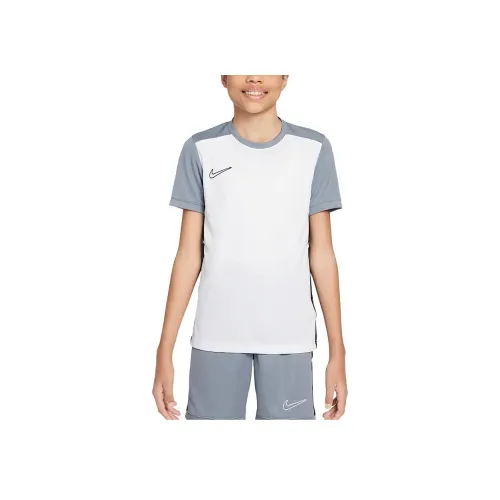 Nike Dri Fit T-Shirt Белый Угольный Черный Холодный Серый Угольный Черный Подростки