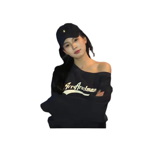 TONYBEAR Темно-синий Тонкий Женский Свитшот