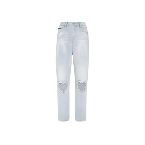 PHILIPP PLEIN Светло-синие Женские Джинсы