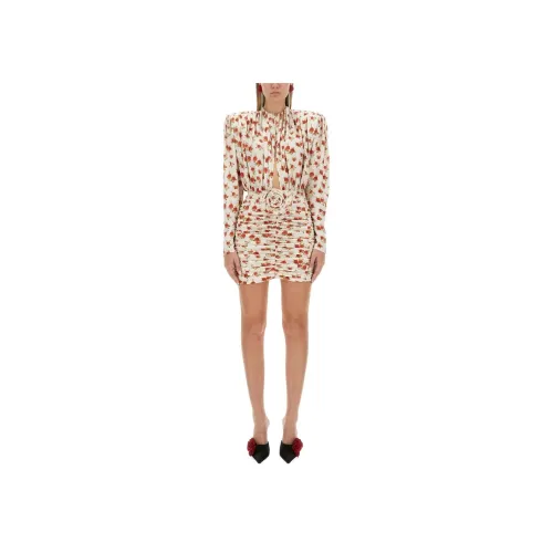 MAGDA BUTRYM Длинное платье с длинными рукавами женское молочно-белое