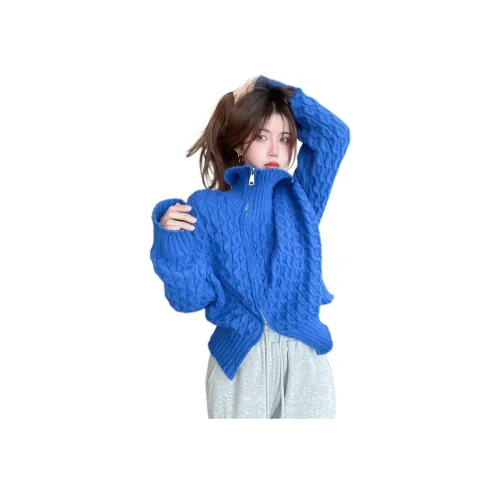 MORii Кляйн-синий Свитер Женские Трикотаж