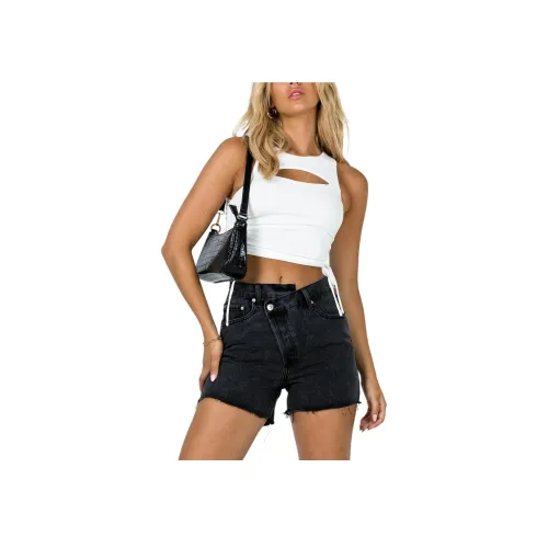 PRINCESS POLLY XENA Джинсовые шорты Джинсовые шорты Женские Черный Черный
