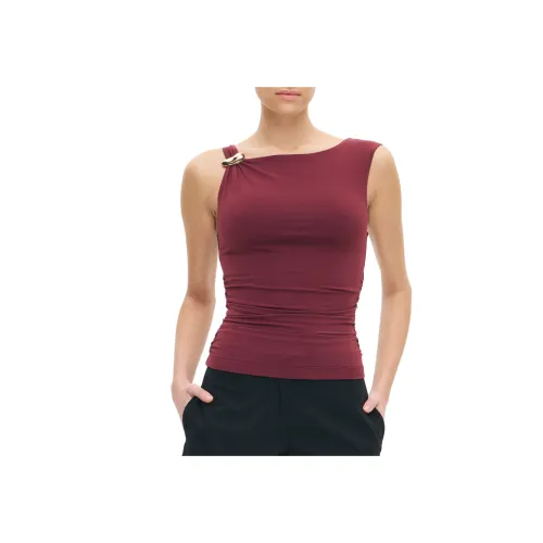 GLASSONS Женские майки бордового цвета