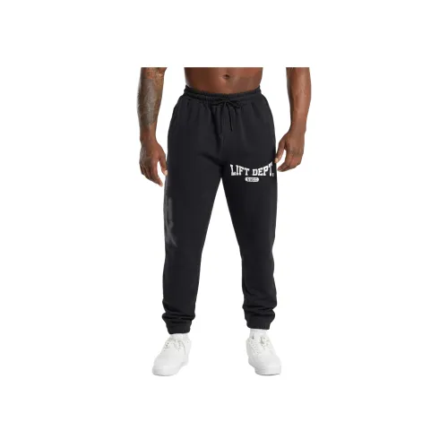 GYMSHARK Подъемный DEPARTMENT Граффити Joggers Вязаные Тренировочные брюки Мужской Черный