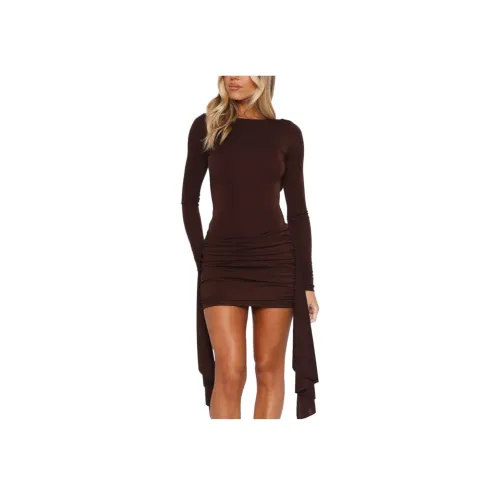 WHITE FOX Любовь Game Длинный рукав Платье Женское