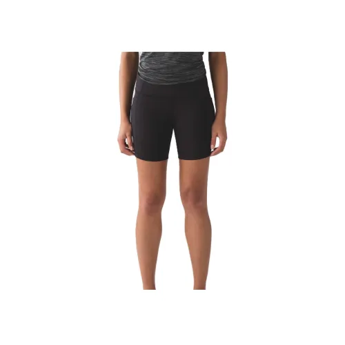 lululemon Speed Track Спортивные шорты Женские Черные