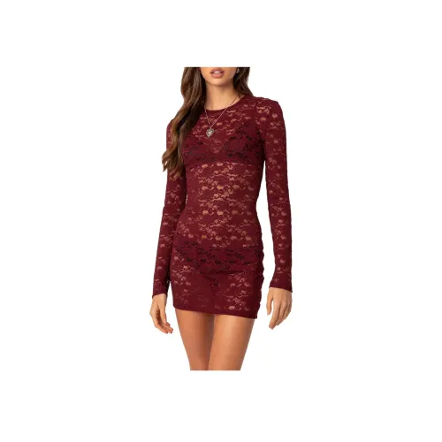 Edikted Surreal Длинное платье с длинными рукавами женское