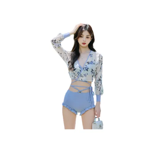 YMEISHAN Детский синий Женские Двухкомпонентные Купальники