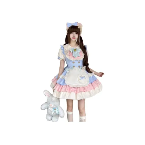 LAKESI Короткое платье с короткими рукавами женское