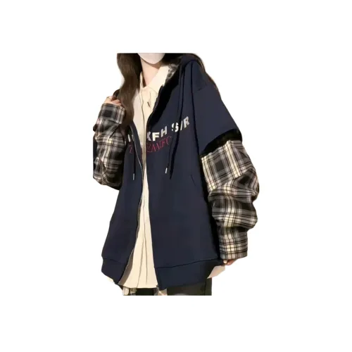 Vine Color Темно-синий Женский Свитшот