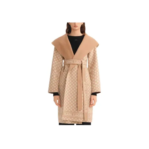 Karl Lagerfeld Пальто Женское CAMEL