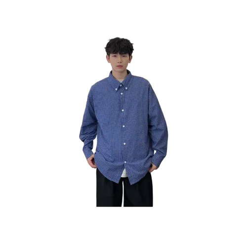 YOULIN Синий Унисекс Рубашки