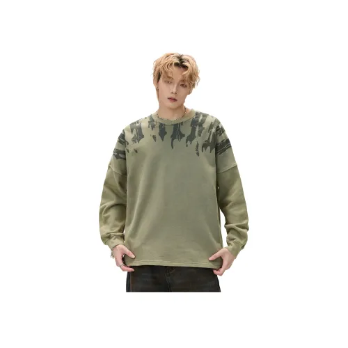 ALL IN Зеленый Унисекс Свитшоты