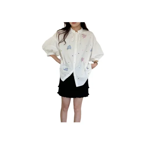 Hirono Journal Белый Женские Рубашки