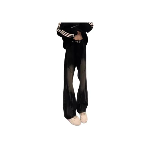 RENBEN1986 Черные Унисекс Джинсы