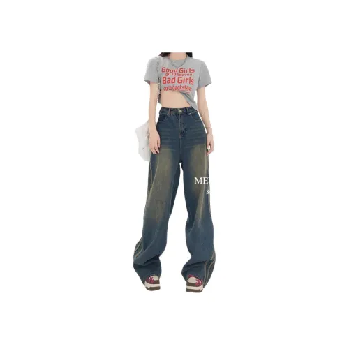 DAFK Винтажные синие мужские джинсы