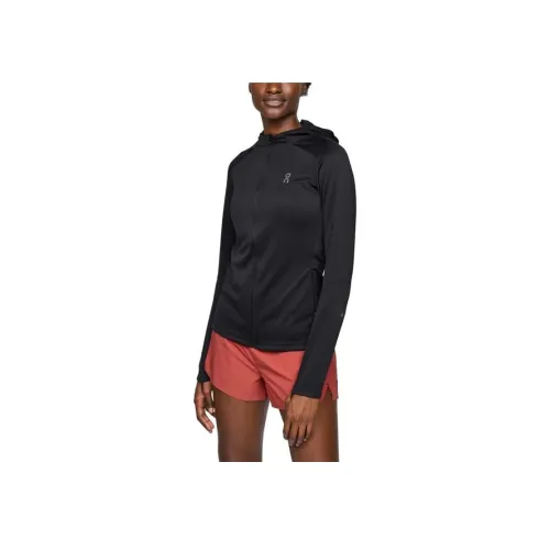 On Climate Zip Hoodie Толстовка Женская Черная