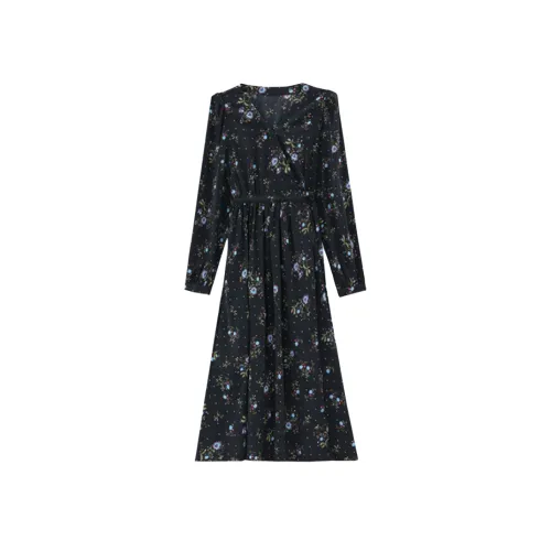 AFGGD Длинное платье с длинными рукавами женское