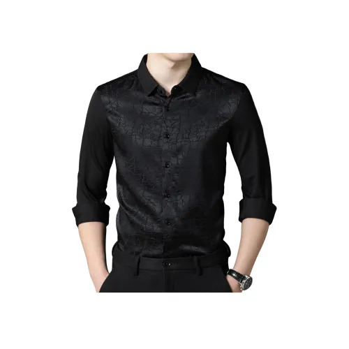PIERRE CARDIN Мужские Черные Рубашки