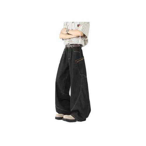 M JEANS STUDIOS 7 Черные Унисекс Джинсы