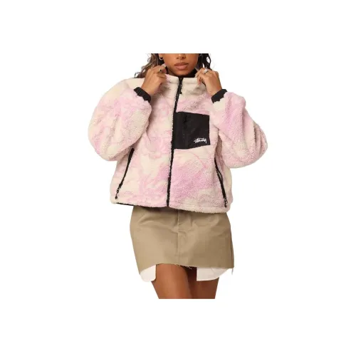 Stussy Вельвет Feel Пальто Женское Розовый