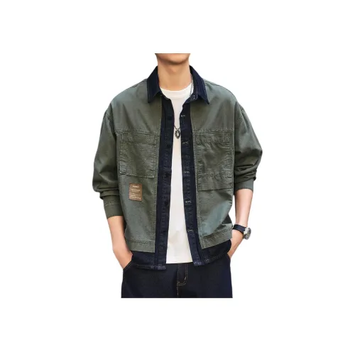 GELANLU Весна Рубашка Свободный крой Унисекс