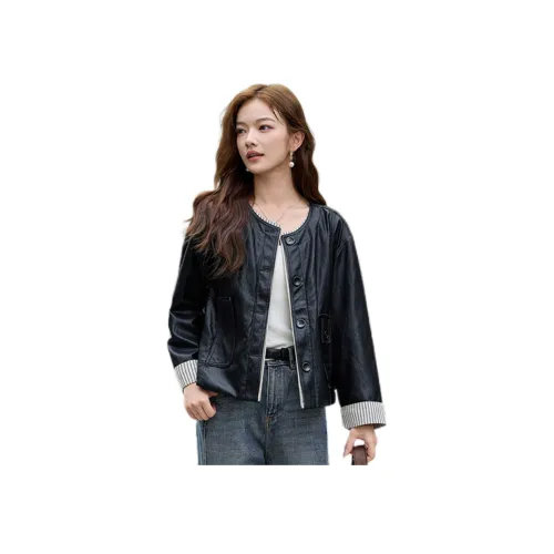 Pure Shimane кожаная куртка для женщин