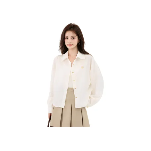 HUICUIGE Белые Женские Рубашки