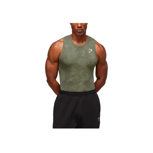 GYMSHARK Зеленый Мужские Майки