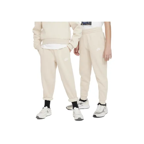 Nike Sportswear Club Флисовые Вязаные Тренировочные Штаны Унисекс Белые