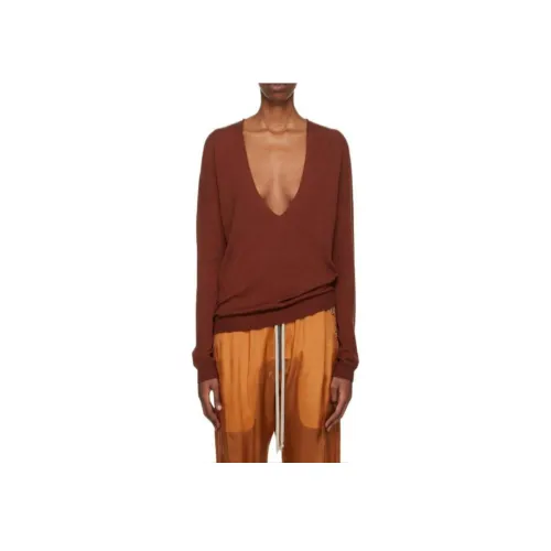 RICK OWENS Красный Женские Свитеры