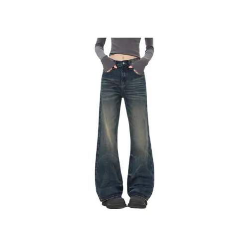 BEAR UNION Винтажные синие женские джинсы